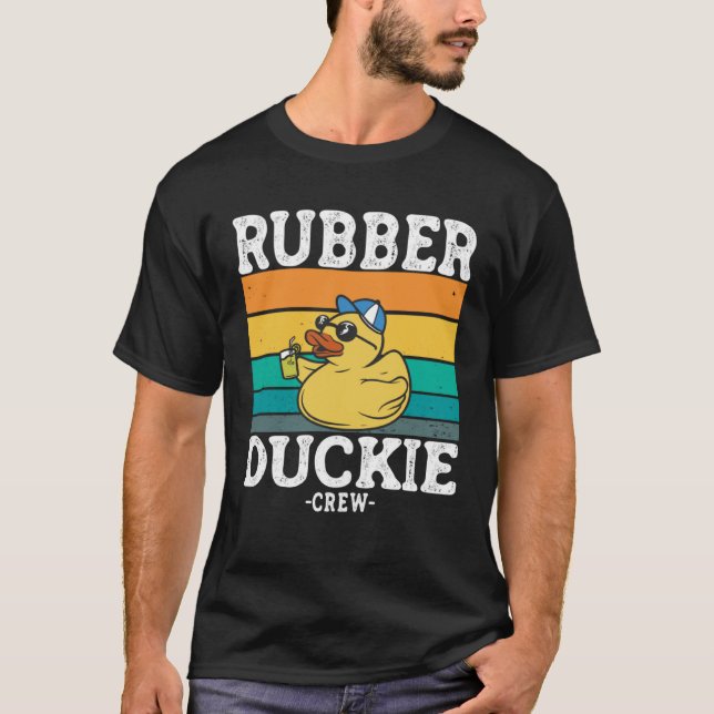 Camiseta Patos de duque amarillo de goma de la tripulación  (Anverso)