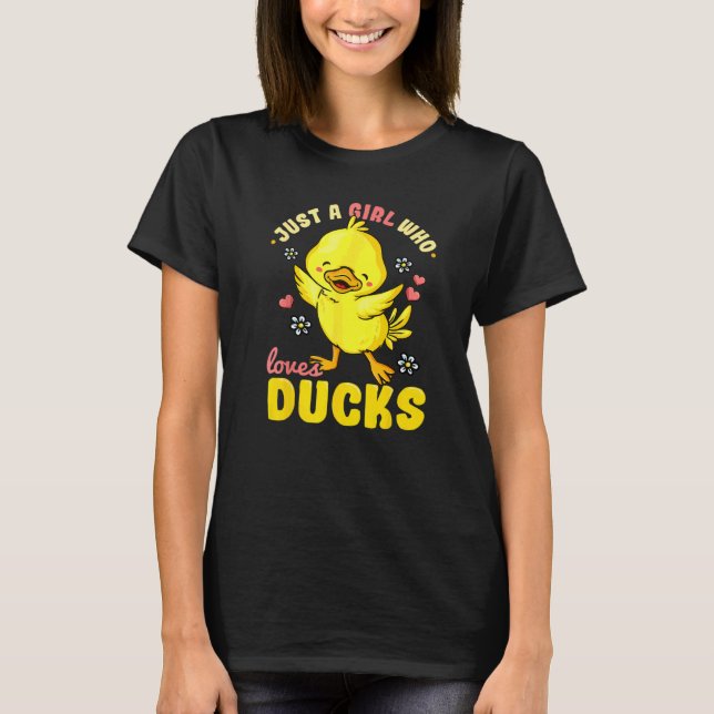 Camiseta Patos De Pato De Goma Para Chicas (Anverso)