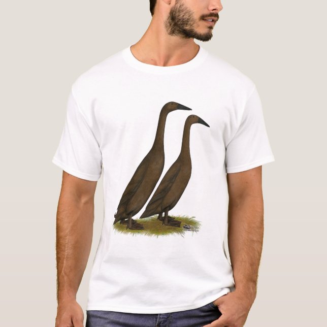 Camiseta Patos del corredor del chocolate (Anverso)
