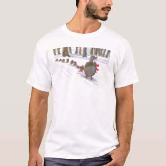 Camiseta patos en Boston común durante las vacaciones de
