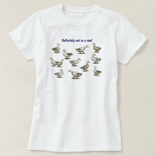 Camiseta Patos en fila