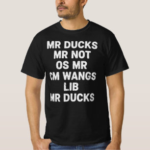 Camiseta Patos M R M R No O S M R CM Wangs Lib M R Patos