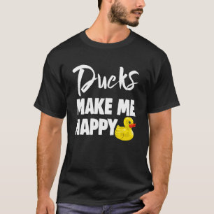Camiseta Patos Me Hacen Feliz Pato A Las Mujeres