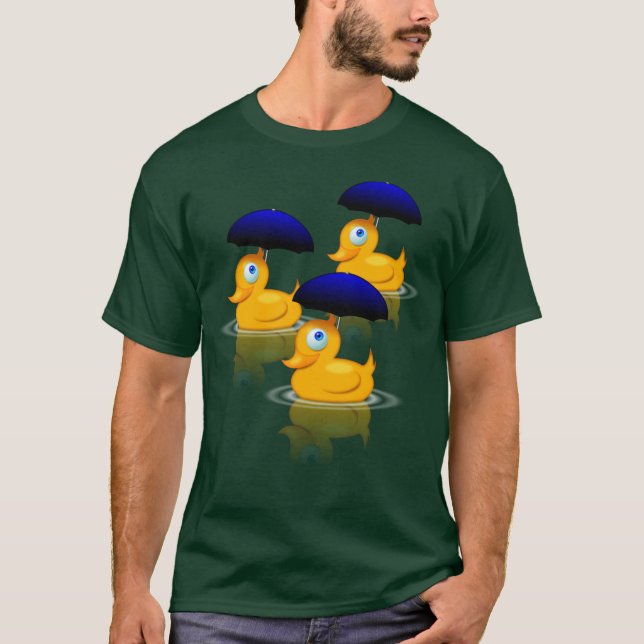 Camiseta Patos múltiples del paraguas (Anverso)