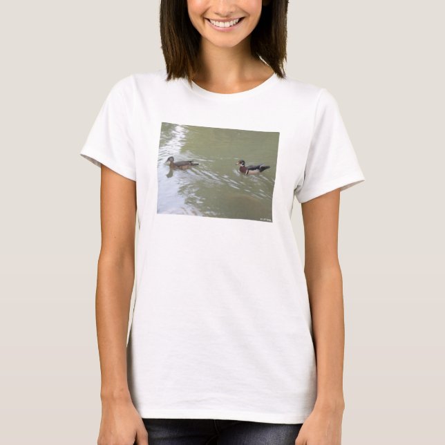 Camiseta Patos nadando (Anverso)