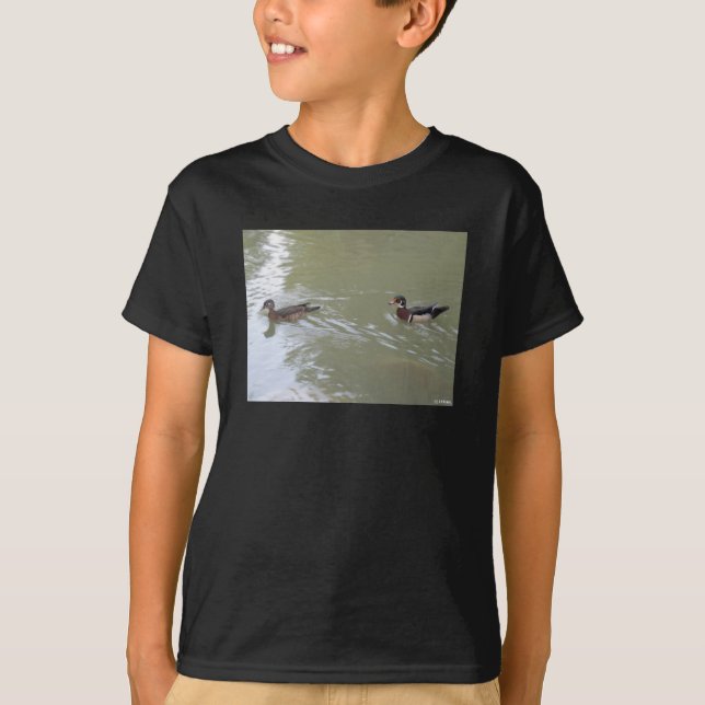 Camiseta Patos nadando (Anverso)