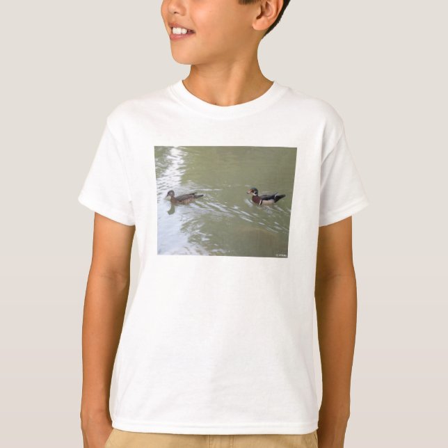 Camiseta Patos nadando (Anverso)