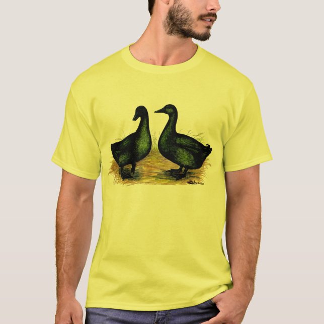 Camiseta Patos:  Pares del Cayuga (Anverso)