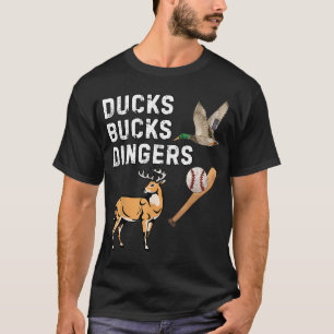 Camiseta Patos Pavos Y Jonrones Divertido Béisbol De Caza