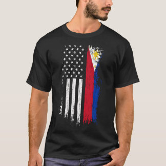 Camiseta Patria de la bandera filipina estadounidense - Org