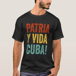 Camiseta Patria y vida Cuba Movimiento por la libertad cuba