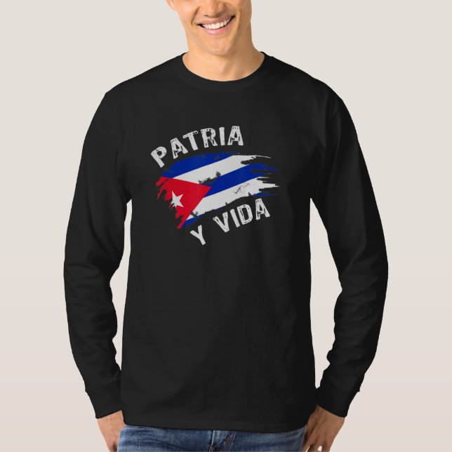 Camiseta Patria Y Vida Libertad Y Democracia Para Los Cuban (Anverso)