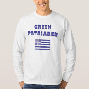 Camiseta Patriarca de la bandera griega Marina de Guerra Az