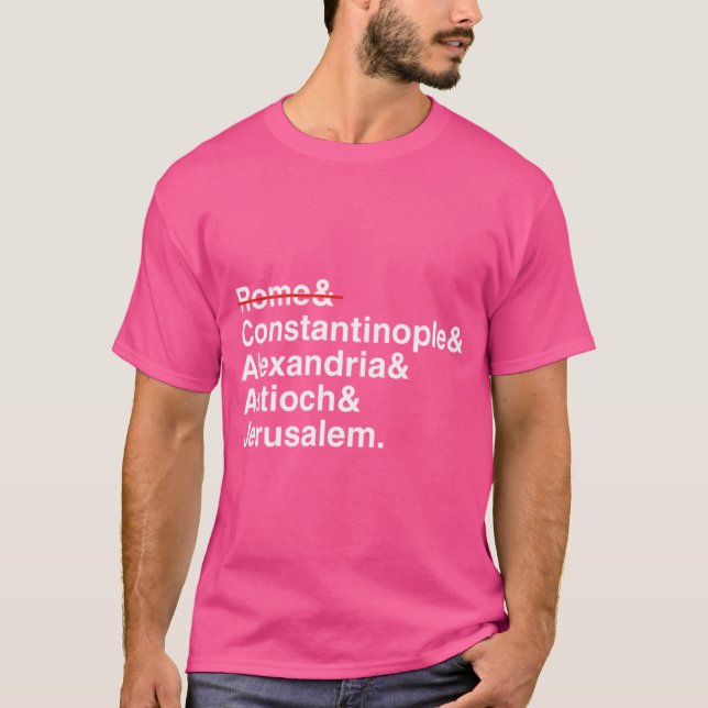 Camiseta Patriarcas cristianos ortodoxos (Anverso)
