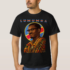 Camiseta Patrice Lumumba arte panafricano líder Congo