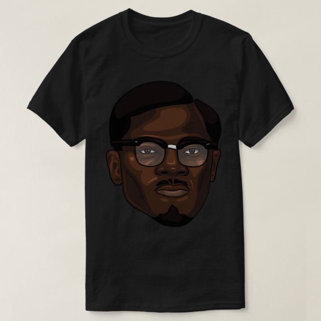 Camiseta Patrice Lumumba Pegatina (Diseño del anverso)