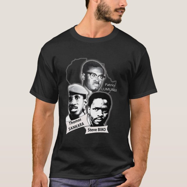Camiseta Patrice Lumumba Thomas Sankara Steve Biko (Anverso)