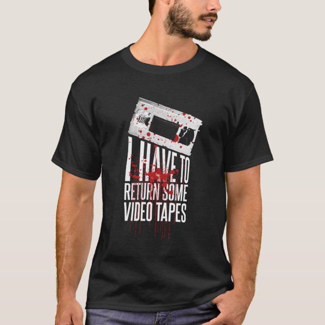 Camiseta Patrick Bateman Tengo que devolver una cinta de vi (Anverso)