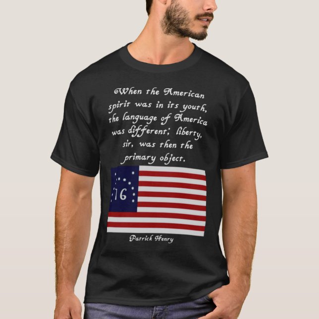 Camiseta Patrick Henry Bandera Cita Tee V. 2 (Anverso)