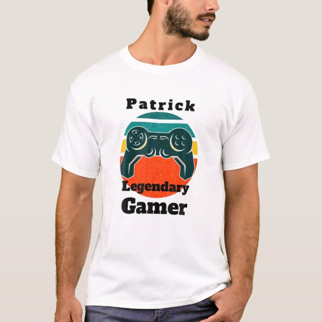 Camiseta Patrick Legendary Gamer Control del jugador de vid (Anverso)