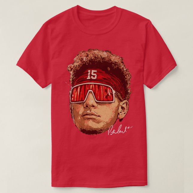 Camiseta Patrick Mahomes Kansas City Gafas de sol Niños TSh (Diseño del anverso)