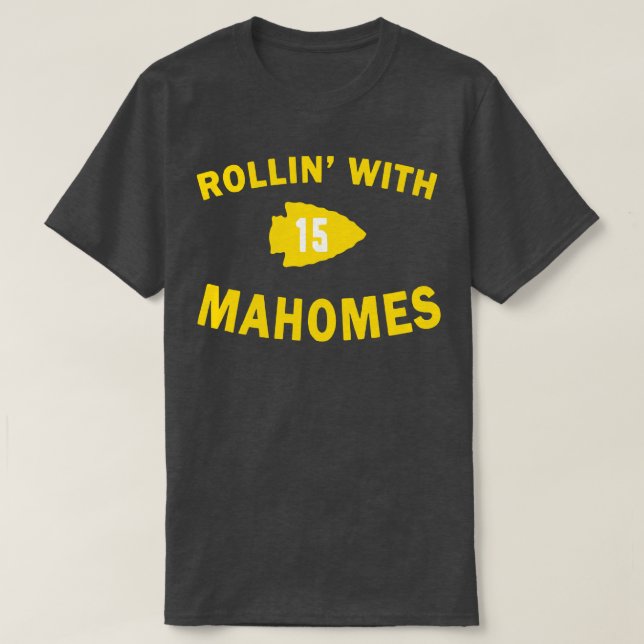 Camiseta Patrick Mahomes Rollin Con Mahomies Funny (Diseño del anverso)