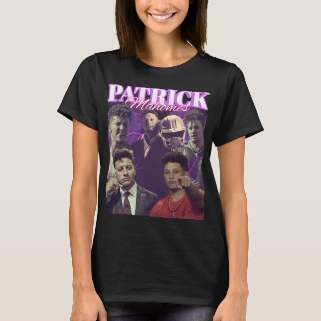 Camiseta Patrick Mahomes Vintage Bootleg Fans (Anverso)