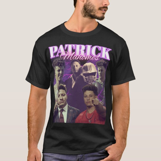 Camiseta Patrick Mahomes Vintage Bootleg Fans (Anverso)