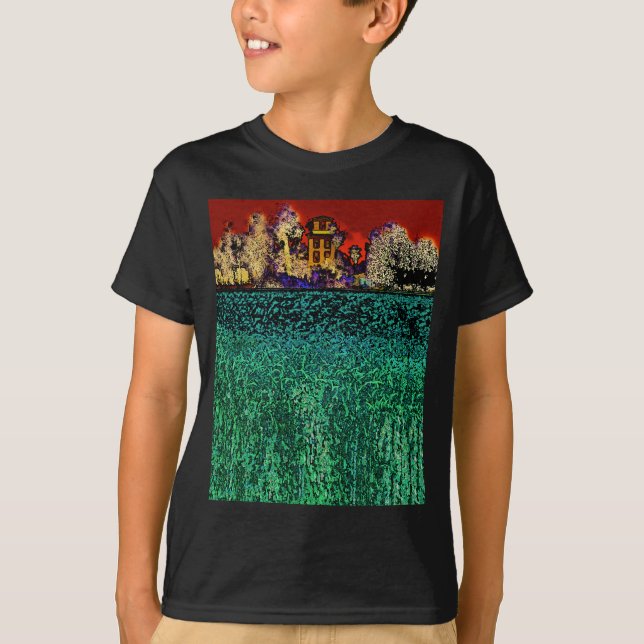 Camiseta Patrick Ranch, Chico, CA (en rojo y verde) (Anverso)