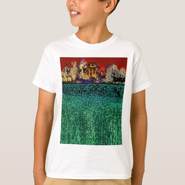 Camiseta Patrick Ranch, Chico, CA (en rojo y verde) (Anverso)