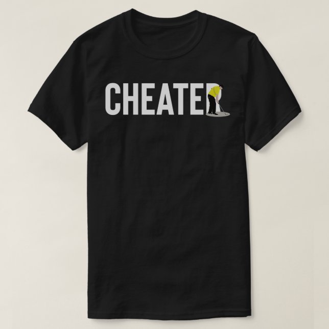 CAMISETA PATRICK REED CHEATER GOLFER GREEN (Diseño del anverso)