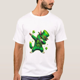 Camiseta Patrick's Day Dabbing Cat