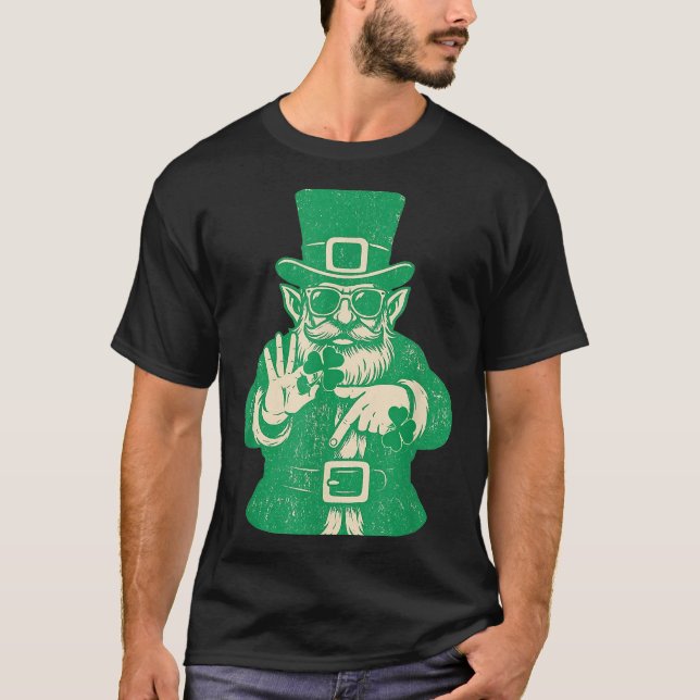 Camiseta Patricks Day, Leprechauns Funny 6 Meme Gift Men, W (Anverso)