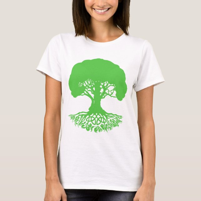Camiseta Patrick'sCelticIrishTreeofLife-Clover T-Shirt (Anverso)