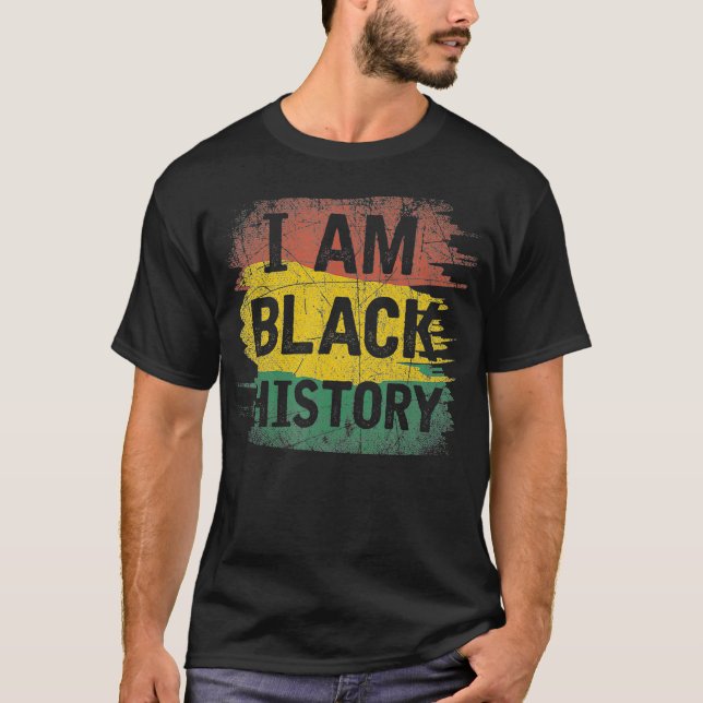Camiseta Patrimonio africano-americano BHM Orgullo historia (Anverso)