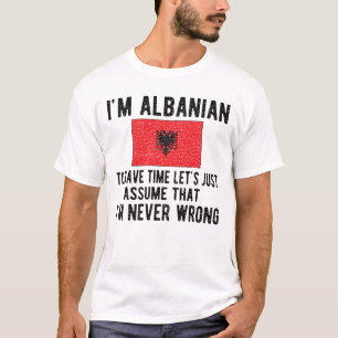 Camiseta Patrimonio albanés Albania Roots Bandera Albanesa