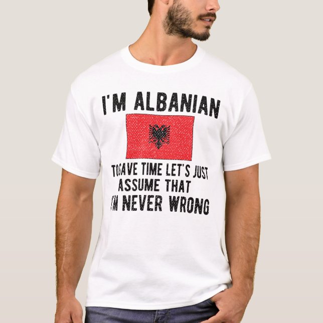 Camiseta Patrimonio albanés Albania Roots Bandera Albanesa (Anverso)