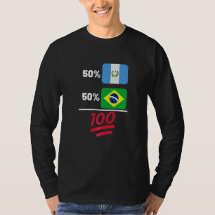 Camiseta Patrimonio de bandera mixta guatemalteca y brasile