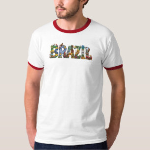 Camiseta Patrimonio de Brasil, Samba, Selva, Fútbol