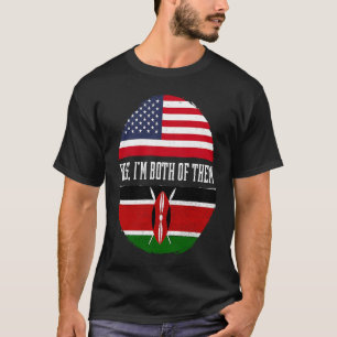 Camiseta Patrimonio de Kenia de la bandera de los Estados U