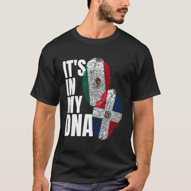 Camiseta Patrimonio de la Bandera de Adn Dominicano (Anverso)