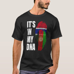 Camiseta Patrimonio De La Bandera De Adn Gambiano Y Afgano