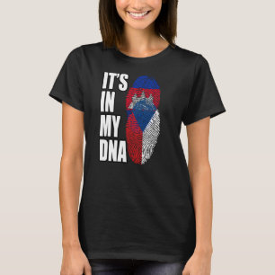 Camiseta Patrimonio de la Bandera de ADN Mezcla Camboyana Y