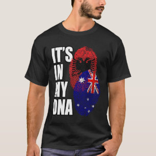 Camiseta Patrimonio de la Bandera de la Mezcla Albanesa Y A