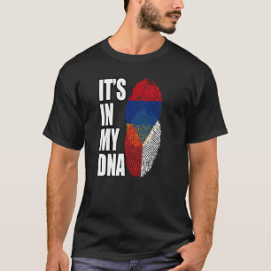 Camiseta Patrimonio de la Bandera de la Mezcla Armenia Y Ch