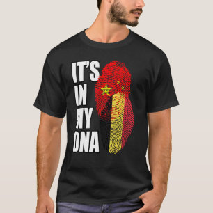 Camiseta Patrimonio de la Bandera de la Mezcla Belga y Chin