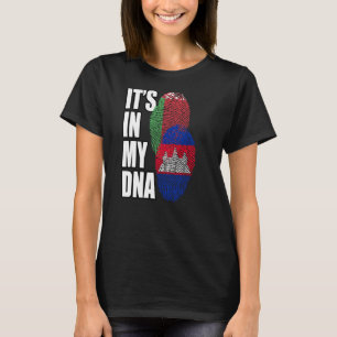 Camiseta Patrimonio de la Bandera de la Mezcla Camboyana Y
