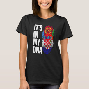 Camiseta Patrimonio de la Bandera de la Mezcla Croata Y Eri