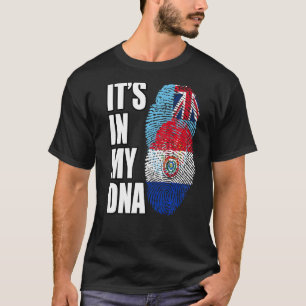 Camiseta Patrimonio De La Bandera De La Mezcla De ADN De Fi