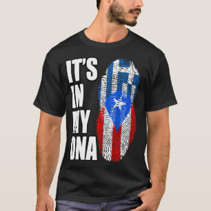 Camiseta Patrimonio de la Bandera De La Mezcla De ADN De Pu